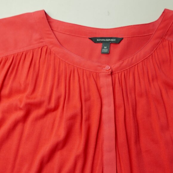 Red Peasant Blouse - Picture 4 of 4